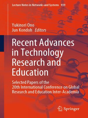 cover image of Recent Advances in Technology Research and Education